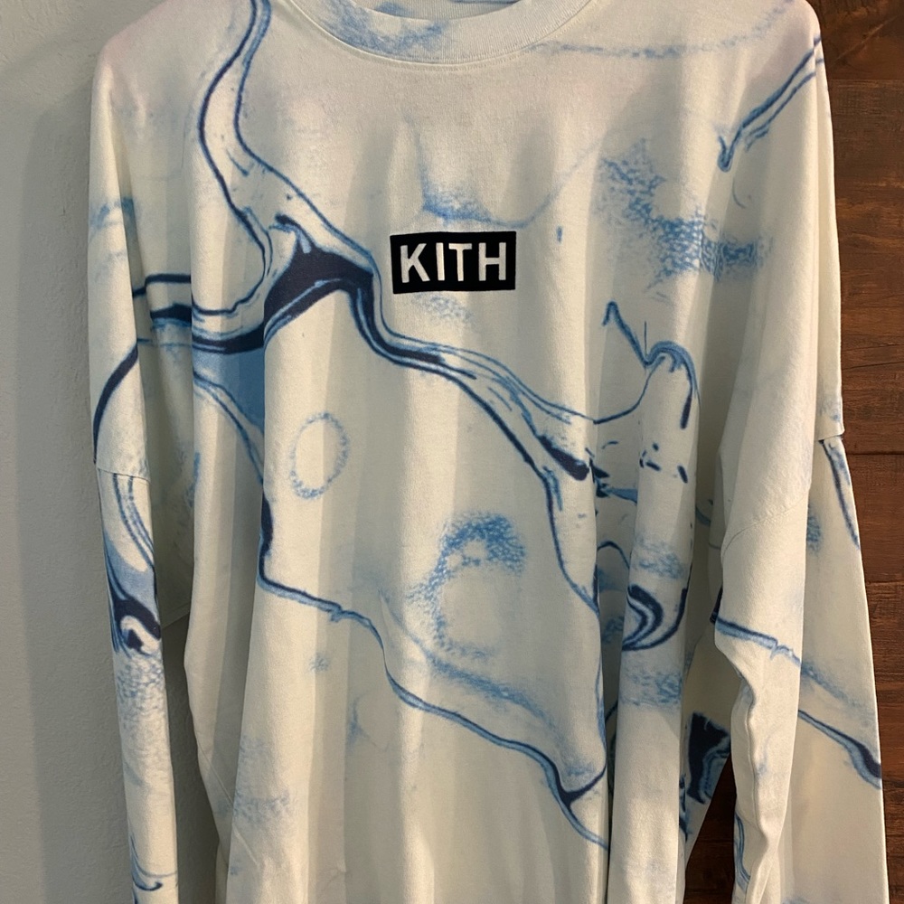 Kith Marble LS T-Shirt Sz M